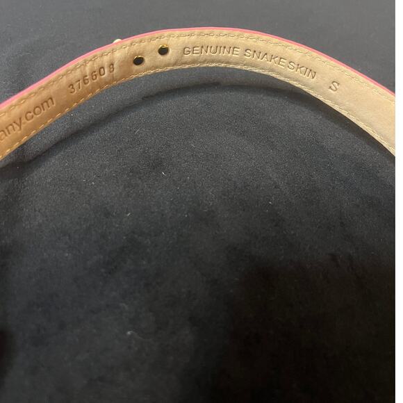 Women's Genuine Snake Skin RED Belt Small with Golf Club Buckle NWT - Picture 6 of 6